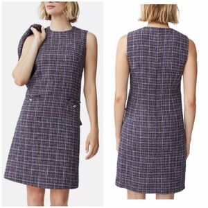 J.McLaughlin Bridget Tweed Dress Preppy Old Money Style Size Medium